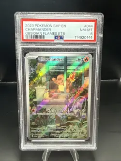 Pokemon Charmander 044 Sv: Scarlet & Violet Promo Cards Promo Holo 2023 PSA 8 - Image 1