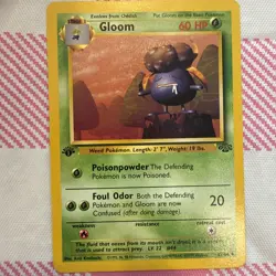 Pokemon TCG First Edition Gloom 1999 Wizards Of The Coast TCG Jungle Set Card 37 - Image 1