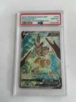 Kleavor V (Full Art) SWSH248 PSA 10 SWSH: Sword & Shield Promo Cards Holo - Image 1