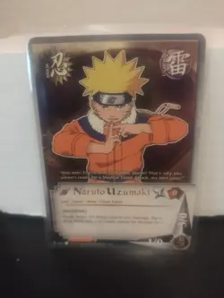 Naruto Uzumaki 019 Super Rare Gold Foil Card Unlimited - Image 1