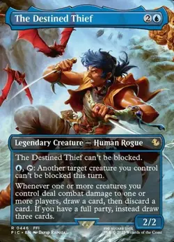 The Destined Thief - Foil Extended Art FIC LP MTG - Image 1