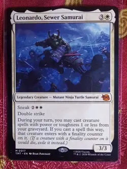 Leonardo, Sewer Samurai Teenage Mutant Ninja Turtles Magic The Gathering MTG - Image 1