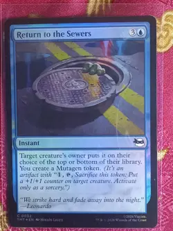 FOIL Return to the Sewers Teenage Mutant Ninja Turtles Magic The Gathering MTG - Image 1