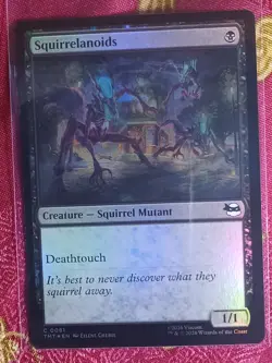 FOIL Squirrelanoids Teenage Mutant Ninja Turtles Magic The Gathering MTG black - Image 1