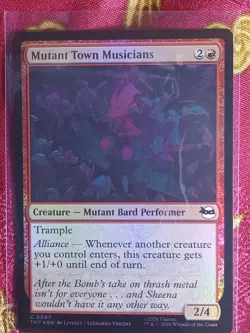 FOIL Mutant Town Musicians Teenage Mutant Ninja Turtles Magic The Gathering MTG - Image 1