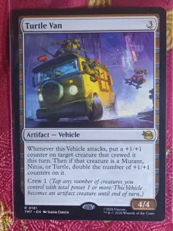Turtle Van Teenage Mutant Ninja Turtles Magic The Gathering MTG Artifact Vehicle - Image 1