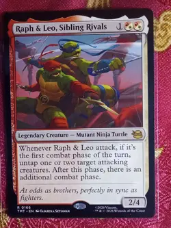 Raph & LEo, Sibling Rivals Teenage Mutant Ninja Turtles Magic The Gathering MTG - Image 1