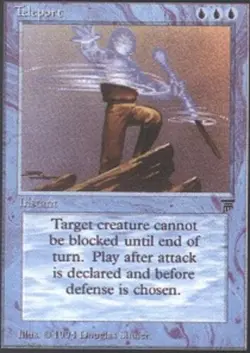 1x Teleport NM-Mint, Italian Legends MTG Magic - Image 1