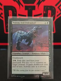 Venom, Evil Unleashed #71 | Near Mint FOIL | Marvel's Spider-Man Magic MTG - Image 1