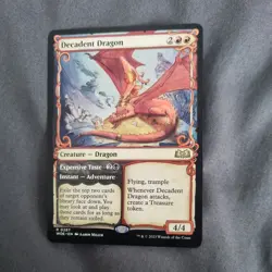 MTG Decadent Dragon - Wilds of Eldraine #287 - Image 1