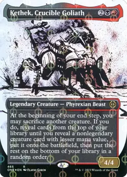 Kethek, Crucible Goliath Showcase Step-and-Compleat Foil 465 R Phyrexia MTG Foil - Image 1