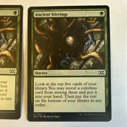 Ancient Stirrings x2 Double Masters NM Condition see front and back pics. - Image 3