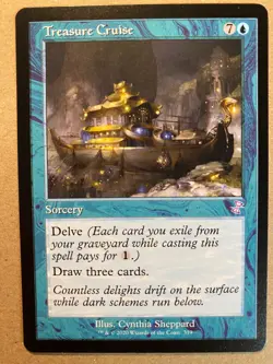 MTG 1x RETRO Treasure Cruise 319 Time Spiral Remastered Magic Gathering x1 NM - Image 1