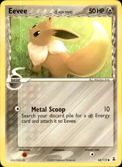 Eevee 68/113 Common - Pokemon Delta Species LP - Image 1