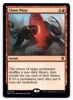 Chaos Warp NM Commander: Murders at Karlov Manor 0149 MTG Regular - Image 1