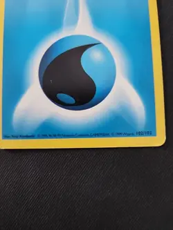 Water Energy 102/102 1st Edition Base Set Shadowless Pokemon Card WOTC MP - Image 5