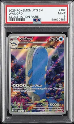 Wailord 162/159 Illustration Rare Jtg En-journey Together Pokemon PSA 9 - Image 1