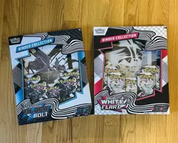 Pokemon Black Bolt and White Flare Lot Binder Collection Set of 2 NEW - Image 1