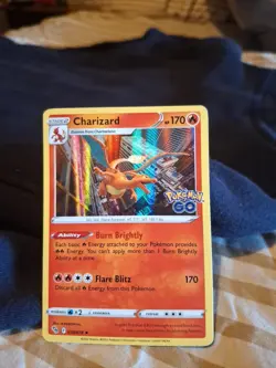 Charizard Holo Rare Pokemon GO 010/078 NM - Image 1