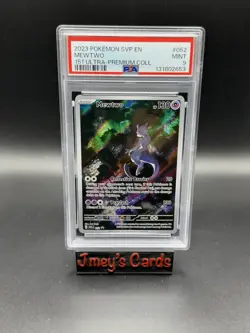 2023 Mewtwo Pokemon Graded PSA MINT 9 SVP EN 151 Ultra Premium Coll Full Art - Image 1
