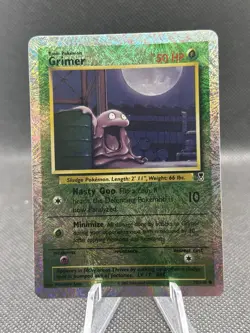 Pokemon TCG Grimer Legendary Collection Reverse Holo Card 78/110 2002 LP - Image 1