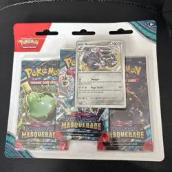 Pokemon TCG Scarlet & Violet Twilight Masquerade 3 Pack Blister New & Sealed - Image 1