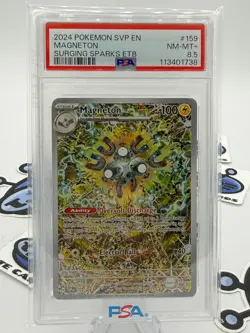 Pokemon Center Magneton #159 Surging Sparks Promo PSA 8.5 - Image 1