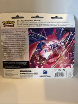 Pokemon TCG Fusion Strike 3-Pack Blister (Espeon) Sealed - Image 2