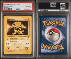 2000 Pokemon Base Set 2 Electabuzz #24 PSA 10 GEM MINT - Image 3