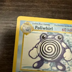 1999 WOTC POKEMON BASE SET SHADOWLESS 1ST EDITION POLIWHIRL 38/102 UNCOMMON LP - Image 2