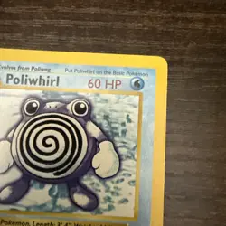 1999 WOTC POKEMON BASE SET SHADOWLESS 1ST EDITION POLIWHIRL 38/102 UNCOMMON LP - Image 3