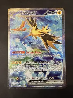 Pokemon TCG Scarlet & Violet 151 Zapdos Ex Secret Illustration Rare 202/165 NM - Image 1