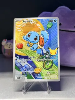 First Partner Illustration Squirtle Promo Full Art Holo 037 Pokemon TCG - Image 1