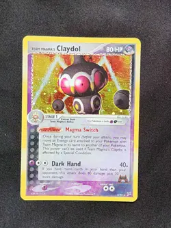 Team Magma's Claydol 8/95 Team Magma vs Team Aqua Holo Vintage 2004 Pokemon TCG - Image 1