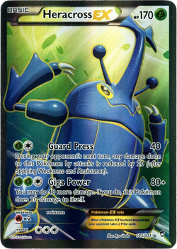 Heracross EX (Full Art) 105/111 - Furious Fists - Pokemon LP English - Image 1