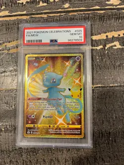 2021 pokemon celebrations 025 full art/mew psa 10 - Image 1