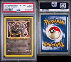 2002 POKEMON NEO DESTINY 1ST ED #112 SHINING STEELIX PSA 8 - Image 3