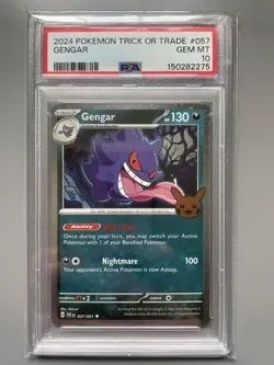 2024 Pokemon Trick or Trade Gengar #057 PSA 10 GEM MINT Cosmos Holo - Image 1