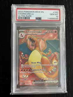 Charizard ex 183/165 PSA 10 Pokemon SV: 151 Ultra Rare - Image 1