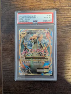 2016 Pokemon XY M Charizard EX Full Art Evolutions #101 PSA 10 - Image 1