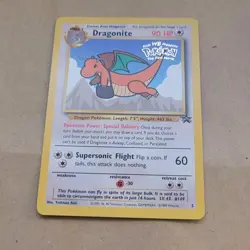 VINTAGE POKEMON BLACK STAR PROMO CARD - #5 DRAGONITE (WB MOVIE STAMP) WOTC NM - Image 1