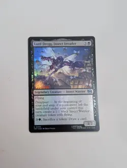 MTG - Lord Dregg, Insect Invader (Foil) - Teenage Mutant Ninja Turtles NM/M Cond - Image 1