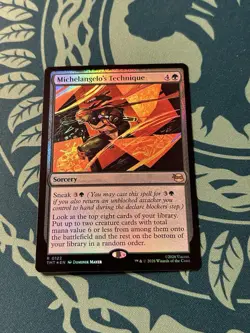 Michelangelo’s Technique Foil Teenage Mutant Ninja Turtles TMNT TMT MTG Magic - Image 1