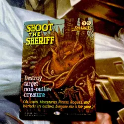 Magic: The Gathering Shoot the Sheriff Secret Lair Showdown Foil Promo Instant - Image 1