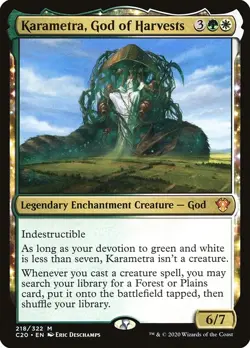 Karametra, God of Harvests-Commander 2020-Regular-218-LP - Image 1