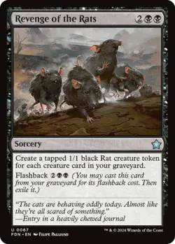 MTG Revenge of the Rats Foundations Uncommon Sorcery NM - Image 2
