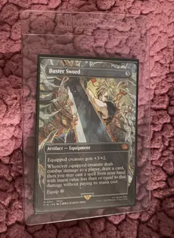 Buster Sword #0351 (Borderless - Regular) Magic the Gathering: Final Fantasy - Image 1