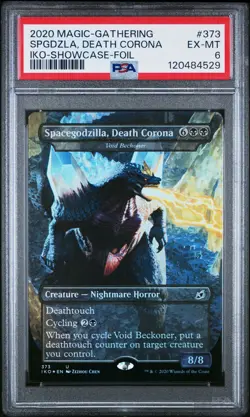 Magic: The Gathering Spacegodzilla Death Corona #373 IKO Foil Showcase PSA 6 - Image 3