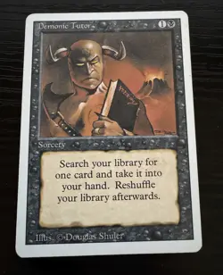 Demonic Tutor - Revised Magic the Gathering MTG - Image 1