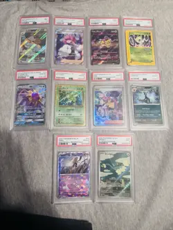 Lot of 10 PSA Graded Pokemon Cards - Image 1
